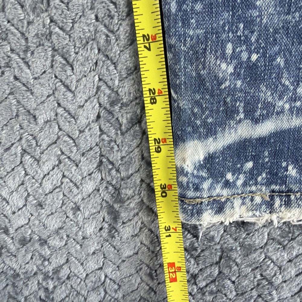Levis 511 Slim Jeans Mens 34x32 Medium Wash Blue Stretch Denim Stained - Picture 6 of 16